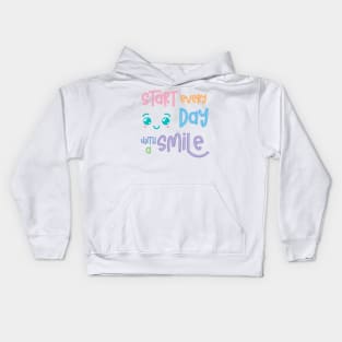 Start Every Day With A Smile Kids Hoodie